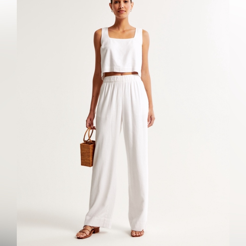 Abercrombie Linen Pull on Pants